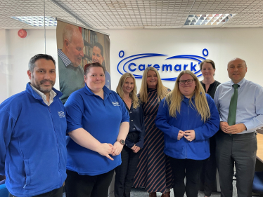 Andrew with Caremark team in Pulborough