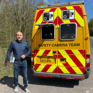 Andrew with Speed camera