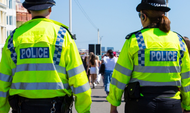 Sussex Police on patrol - library image 