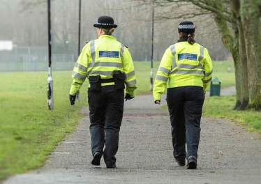 Sussex Police in park