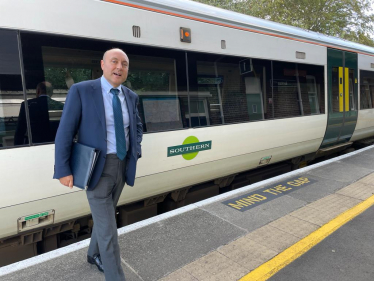 Andrew at Barnham train station 